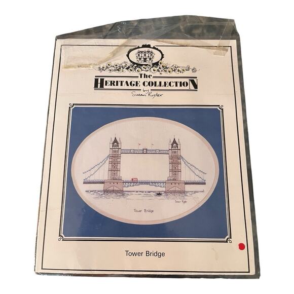 Heritage Collection ©1991 Tower Bridge Cross Stitch Pattern Susan Ryder - Picture 1 of 2